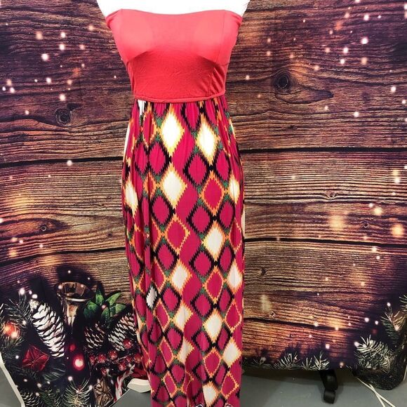 Long strapless summer dress - Picture 1 of 3